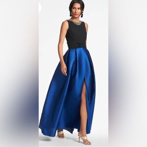 NWT Sachin + Babi Sleeveless Monica Gown - Black and Blue